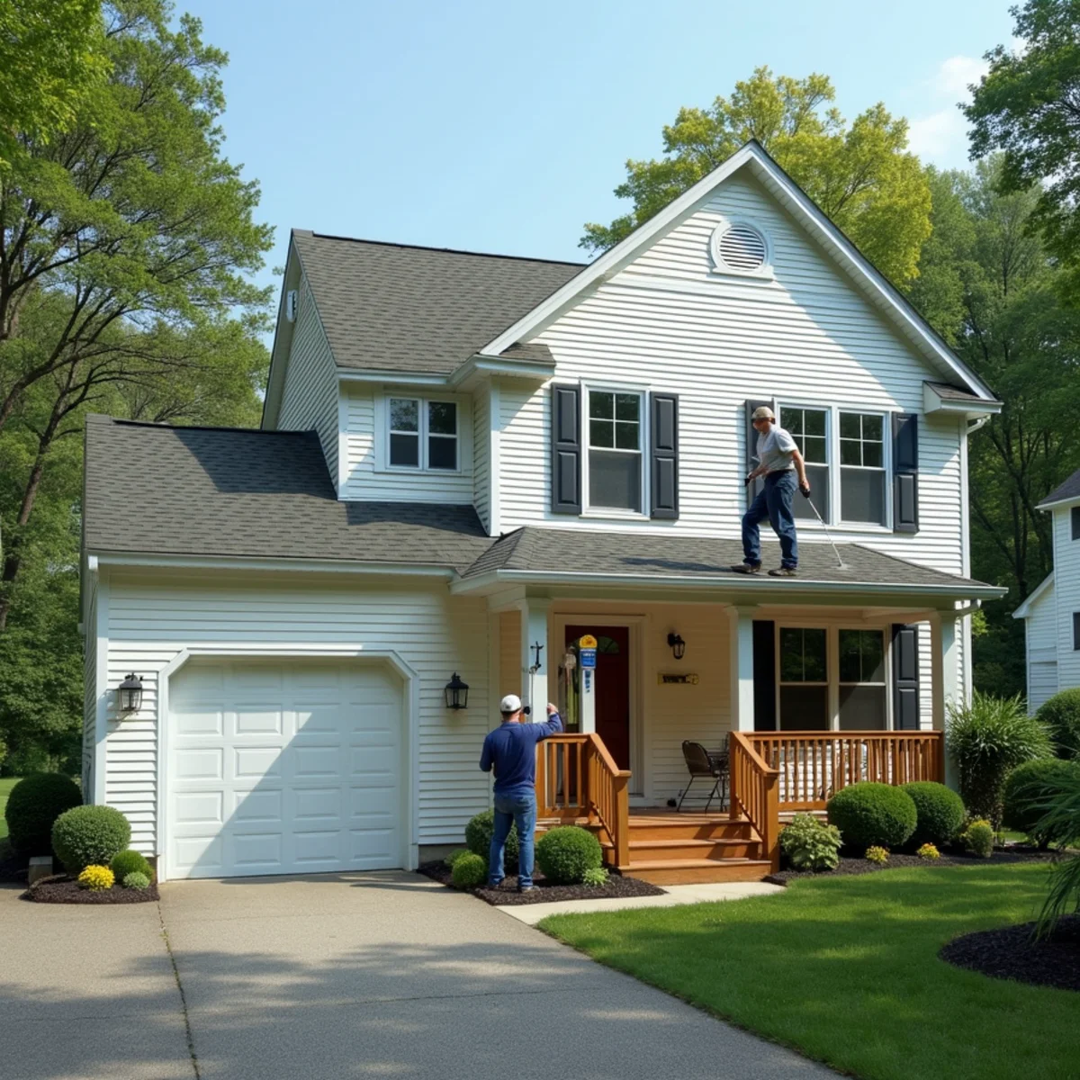Well-kept East Longmeadow suburban home with clean vinyl siding and a paved driveway.