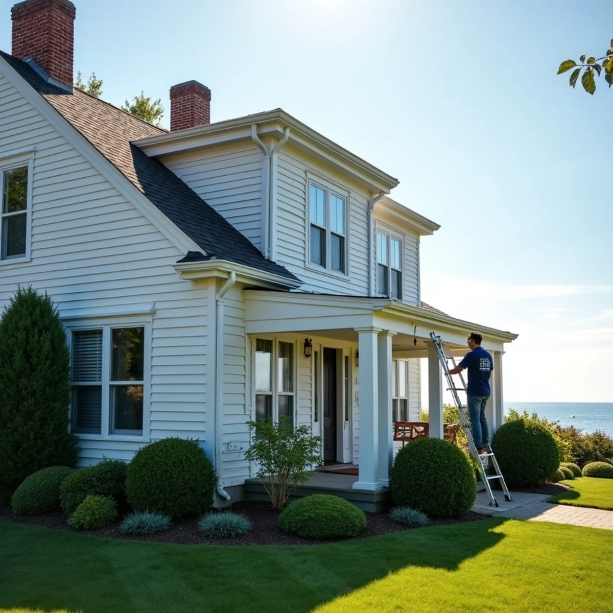 Well-kept homes in Plymouth County, Massachusetts